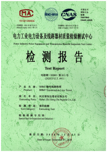 產(chǎn)品檢驗報告